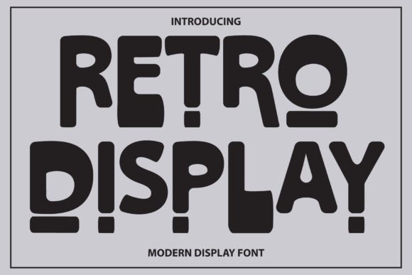 Retro Display: Elevate Your Design with Groovy Typography
